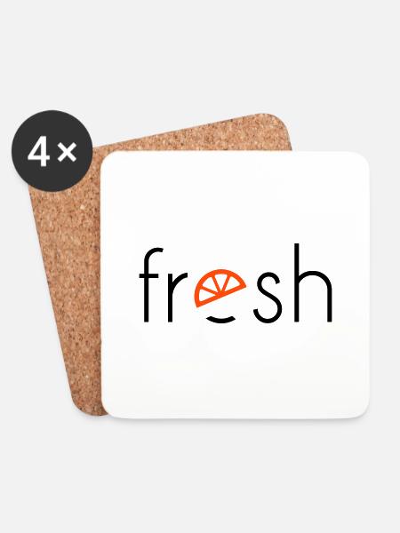 fresh - 2 colours - Coasters (set of 4) - white