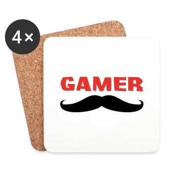GAMER - Dessous de verre (lot de 4) - blanc - Devant