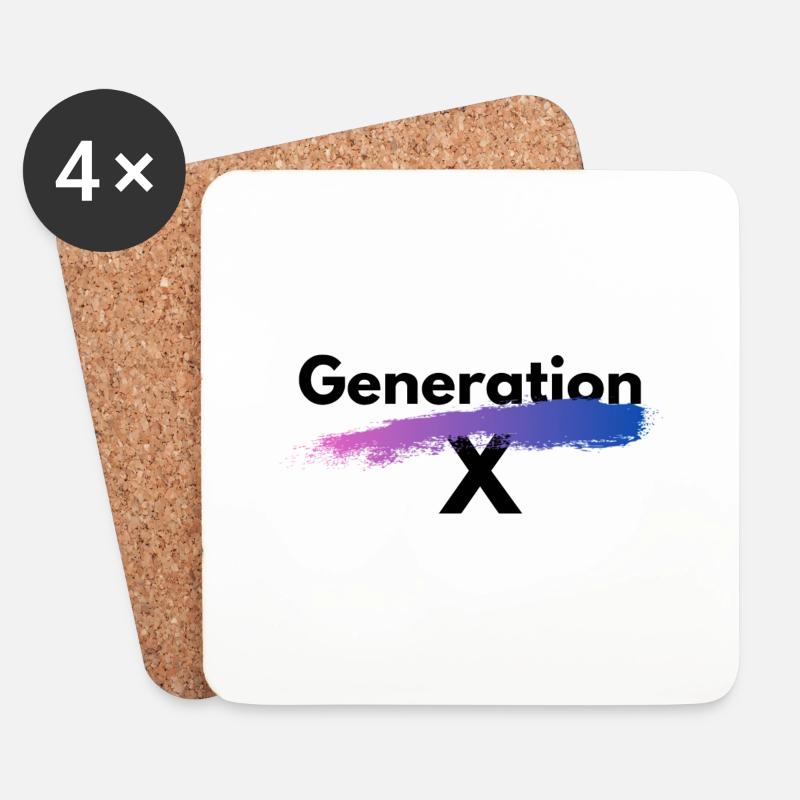 Generation X - Untersetzer (4er-Set) - Weiß
