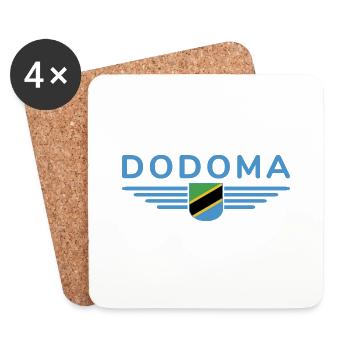 Dodoma Design pour les fans de Tanzanie - Dessous de verre (lot de 4) - blanc - Devant