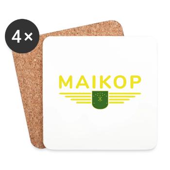 Maikop Design – For fans of the capital city of Adygea - Coasters (set of 4) - white - Front