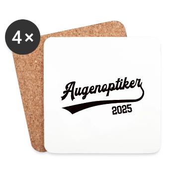 Augenoptiker 2025 Beruf Augenoptik Lehre Optiker - Untersetzer (4er-Set) - Weiß - Vorne