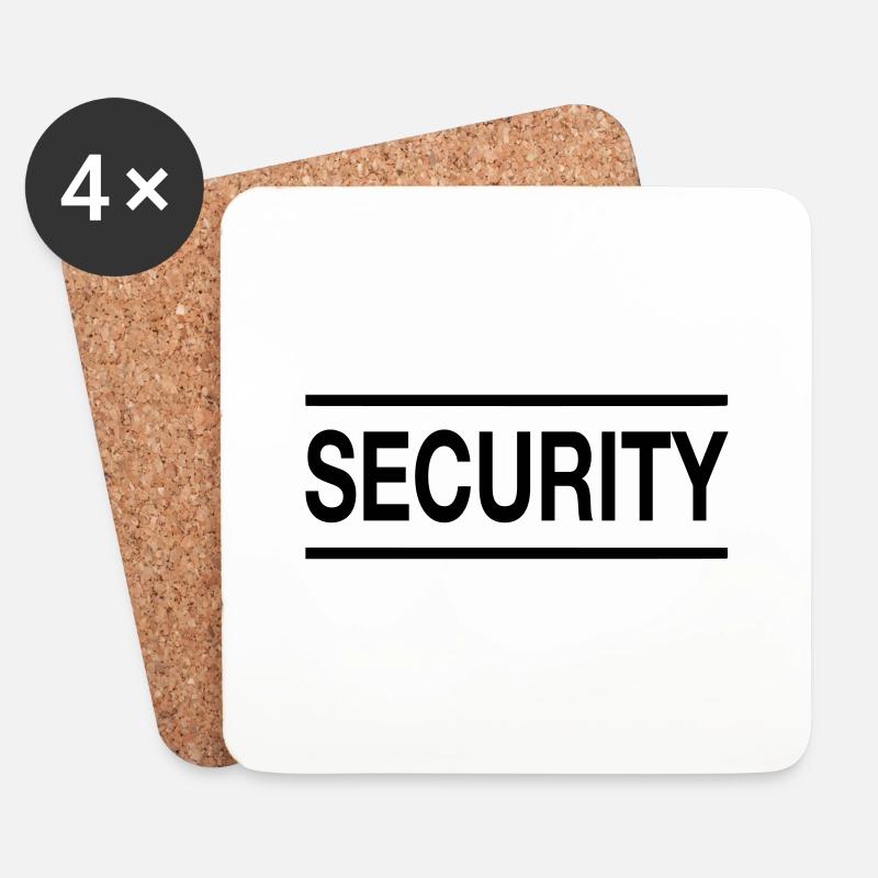Security - Untersetzer (4er-Set) - Weiß