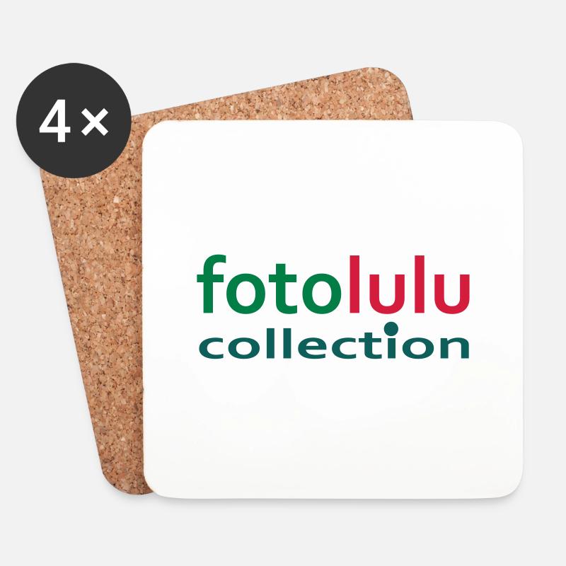 fotolulu collection Mütze - Untersetzer (4er-Set) - Weiß