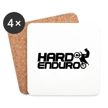 Hard Enduro Biker - Untersetzer (4er-Set) - Weiß - Vorne
