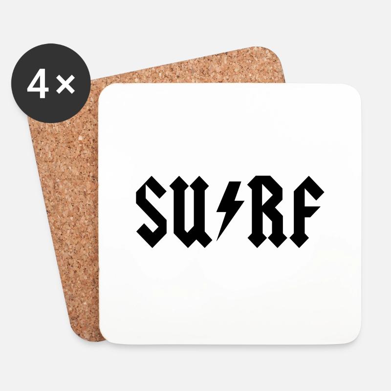 surfen - Untersetzer (4er-Set) - Weiß