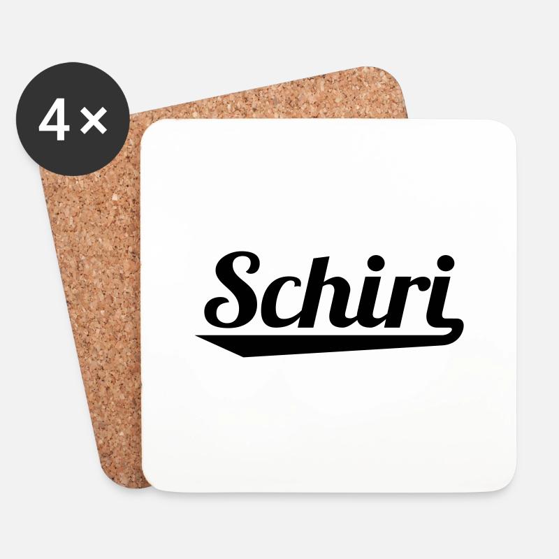 schiri - Untersetzer (4er-Set) - Weiß