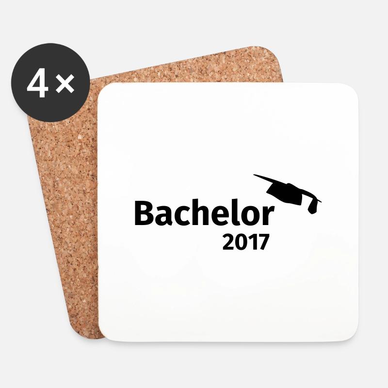 Bachelor 2017 - Untersetzer (4er-Set) - Weiß