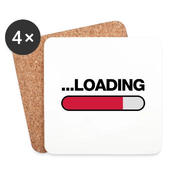 loading_f3 - Coasters (set of 4) - white - Front