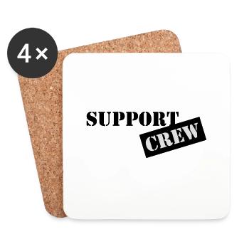 support crew - Untersetzer (4er-Set) - Weiß - Vorne