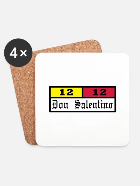 Don Salentino12 Rettangolo by Fantomissimo - Untersetzer (4er-Set) - Weiß