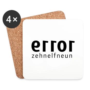 error-zehnelfneun - Untersetzer (4er-Set) - Weiß - Vorne