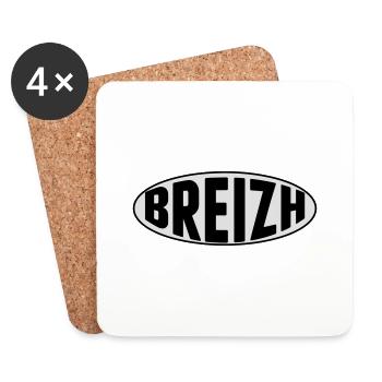 Breizh Bretagne - Coasters (set of 4) - white - Front