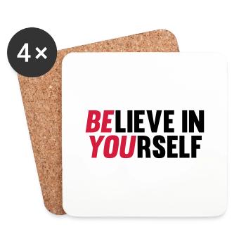 Believe in Yourself - Coasters (set of 4) - white - Front