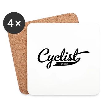 cycling - Coasters (set of 4) - white - Front