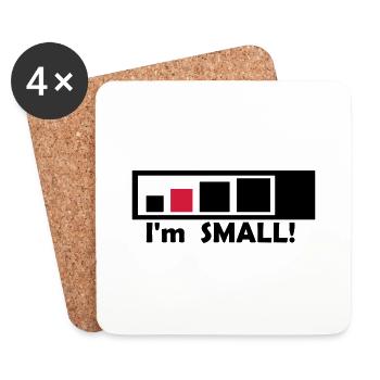 small_geocacher - Untersetzer (4er-Set) - Weiß - Vorne