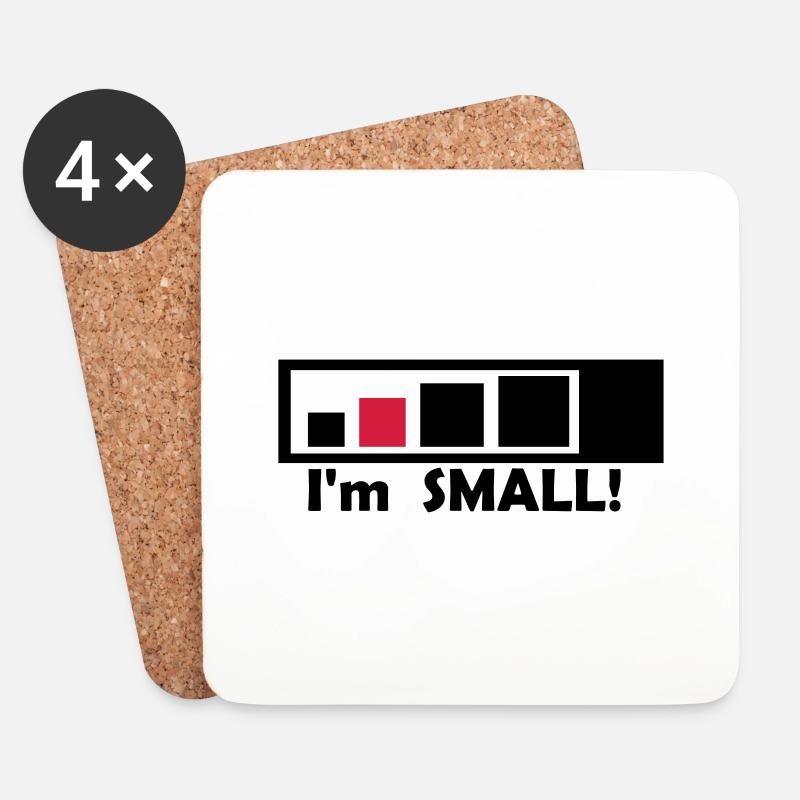 small_geocacher - Untersetzer (4er-Set) - Weiß
