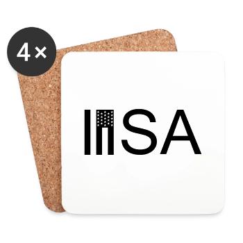 USA - Coasters (set of 4) - white - Front