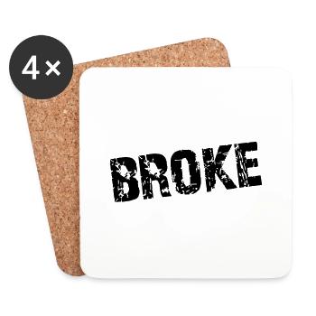 Broke - Farbwechsel - Untersetzer (4er-Set) - Weiß - Vorne