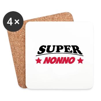 Super nonno 111 - Untersetzer (4er-Set) - Weiß - Vorne
