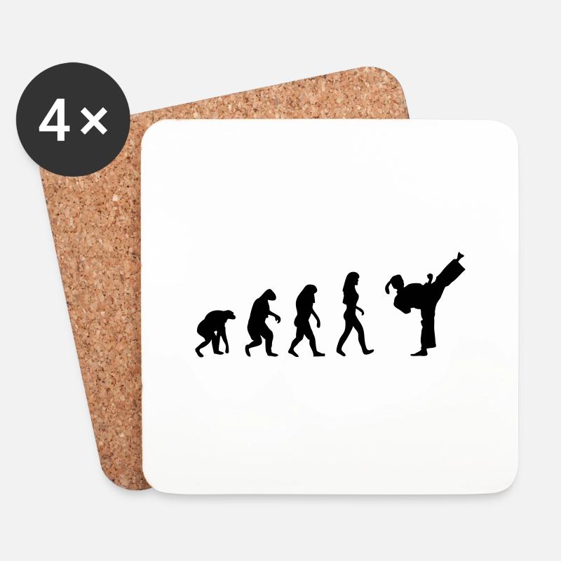 fight evolution frauen - Untersetzer (4er-Set) - Weiß