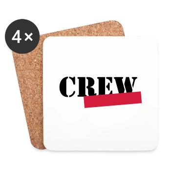 crew member - Coasters (set of 4) - white - Front