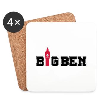 big_ben_02 - Coasters (set of 4) - white - Front