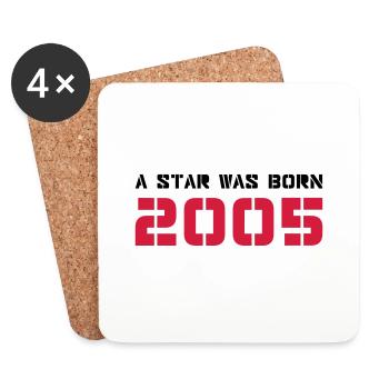 Year of Birth Birthday Born In 2005 - Made in 2005 - Coasters (set of 4) - white - Front