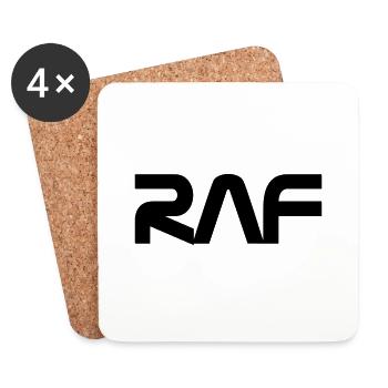 BLACK R A F Rien a foutre rienafoutre espace n a s - Dessous de verre (lot de 4) - blanc - Devant