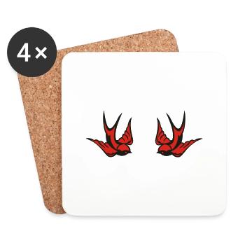 swallow - Untersetzer (4er-Set) - Weiß - Vorne
