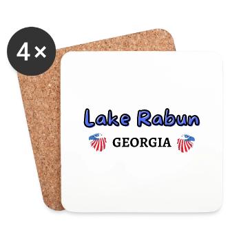 Lake Rabun Georgia beautiful - Coasters (set of 4) - white - Front