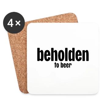 Dem Bier verpflichtet - Untersetzer (4er-Set) - Weiß - Vorne