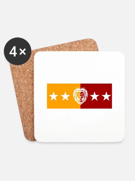 Cimbom GS Löwe - Untersetzer (4er-Set) - Weiß