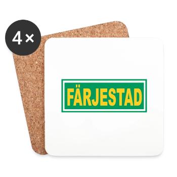 Färjestad - - Coasters (set of 4) - white - Front