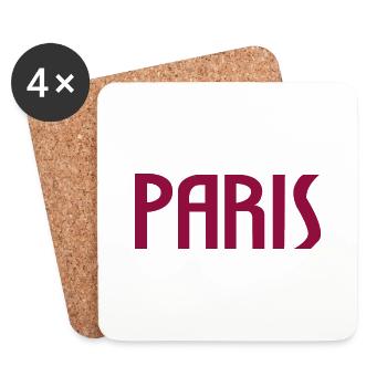 Paris - Untersetzer (4er-Set) - Weiß - Vorne