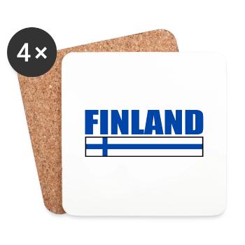 Finland - Coasters (set of 4) - white - Front