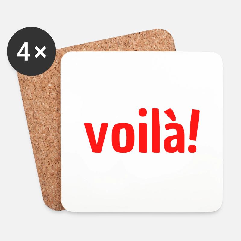 voilà - Untersetzer (4er-Set) - Weiß