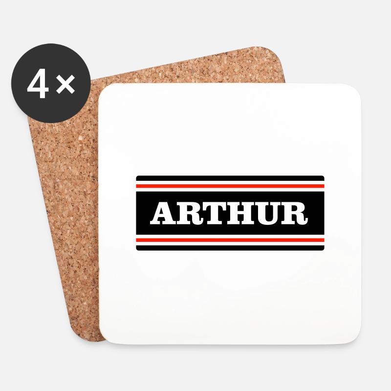 ARTHUR - Untersetzer (4er-Set) - Weiß