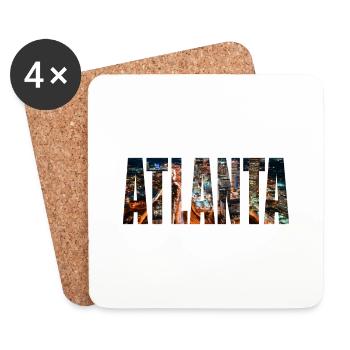 Atlanta - Untersetzer (4er-Set) - Weiß - Vorne