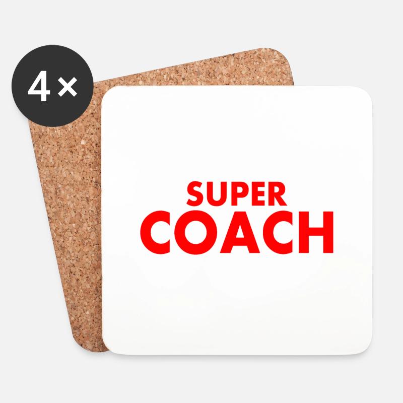Coach - Untersetzer (4er-Set) - Weiß