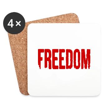 freedom - Coasters (set of 4) - white - Front