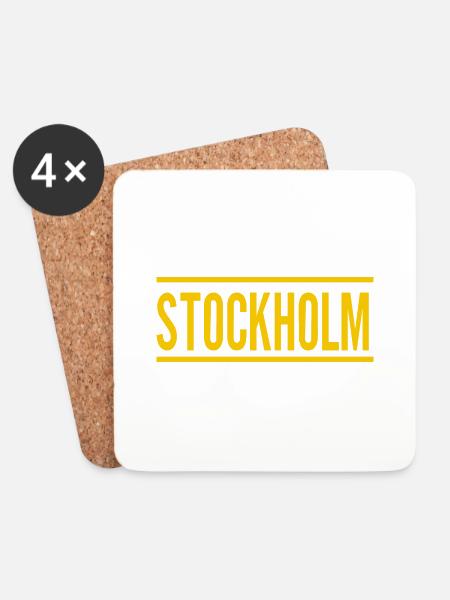 Stockholm - Untersetzer (4er-Set) - Weiß