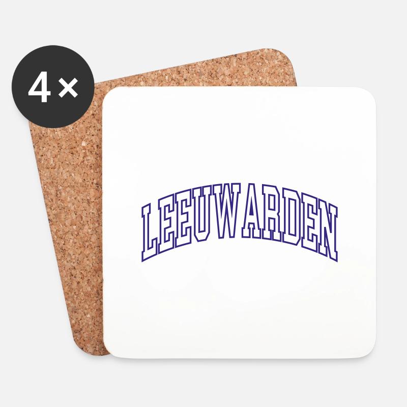 Leeuwarden - Untersetzer (4er-Set) - Weiß