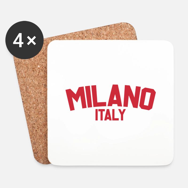 Mailand Italien - Untersetzer (4er-Set) - Weiß