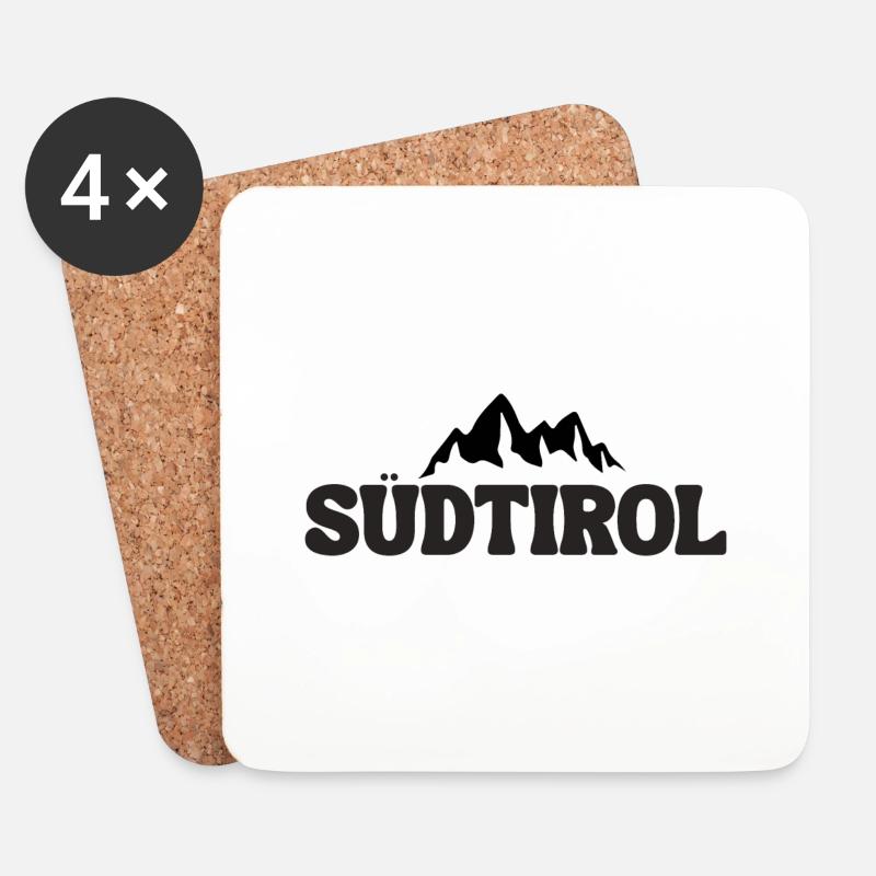 Südtirol - Untersetzer (4er-Set) - Weiß