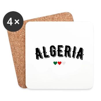 Algérie - Dessous de verre (lot de 4) - blanc - Devant