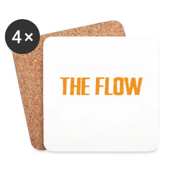 Le flux doit continuer 10 - Dessous de verre (lot de 4) - blanc - Devant