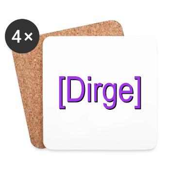Dirge true in game chat font and color - Coasters (set of 4) - white - Front
