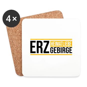 Erzgebirge Heimat Sachsen - Untersetzer (4er-Set) - Weiß - Vorne