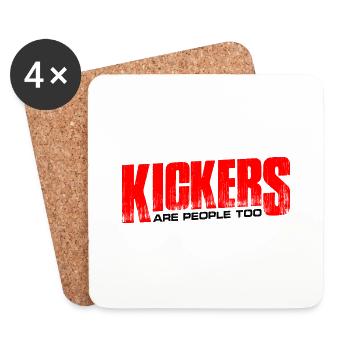 Kickers Are People Too 17 - Coasters (set of 4) - white - Front